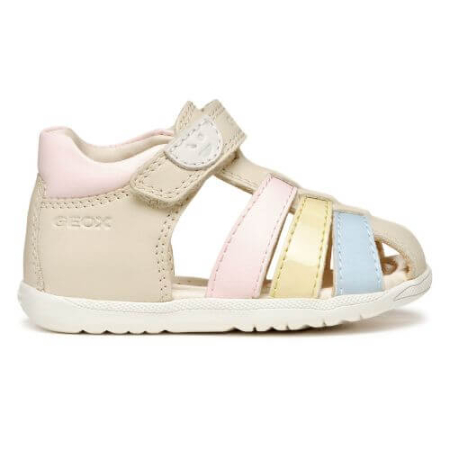 Sandale - Sandale copii Machia fete din piele naturala Geox, Crem - B254WB_08502_C1M2M