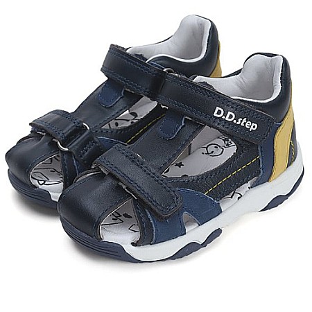 Sandale copii baieti din piele DD Step, Albastru - G064-41451 [0]