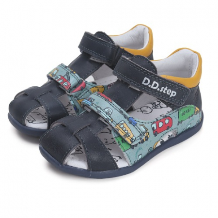 Sandale copii baieti din piele DD Step, Albastru - G075-41154 [0]