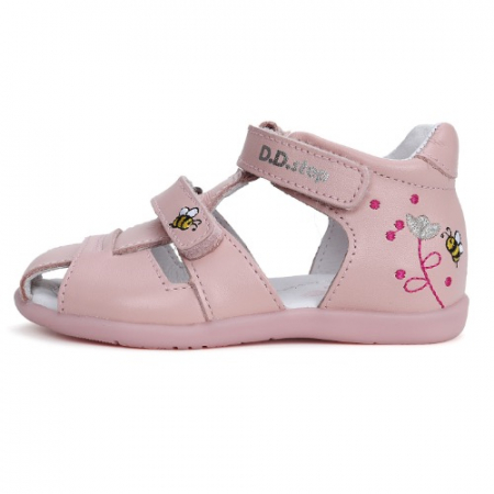 Sandale copii fete din piele DD Step, Roz - G075-41324 [0]