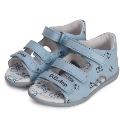 Sandale copii baieti din piele DD Step, Albastru - G075-41906 [0]