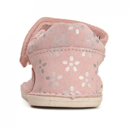 Sandale copii fete Barefoot din piele DD Step, Roz - H085-41651 [4]