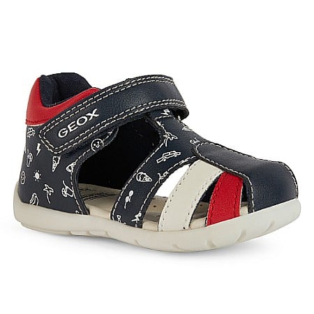 Sandale - Sandale copii baieti din piele Geox, Negru - B451PC_000BC_C0735