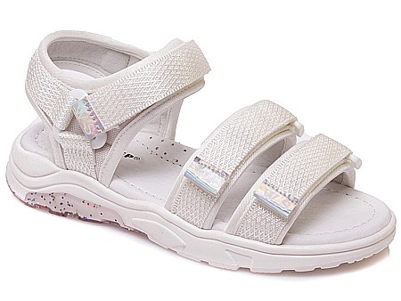 Sandale copii fete din textil Weestep, Alb - R539051025 W [0]