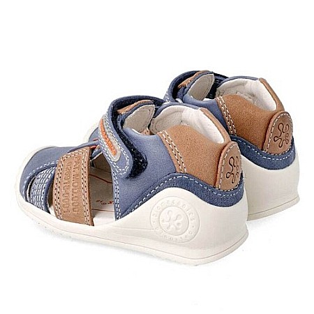 Sandale copii baieti din piele Biomecanics, Albastru - 212135-A [3]