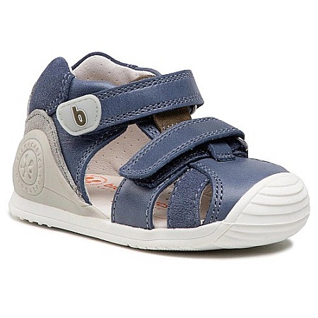 Sandale copii baieti din piele Biomecaics, Albastru - 212143-C [0]