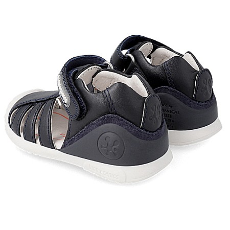 Sandale copii baieti din piele Biomecanics, Albastru - 222143-A [2]