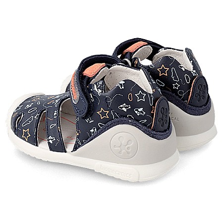 Sandale copii baieti din piele Biomecanics, Albastru - 222148 [4]