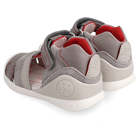 Sandale copii baieti din piele Biomecanics, Gri - 222146-B [1]