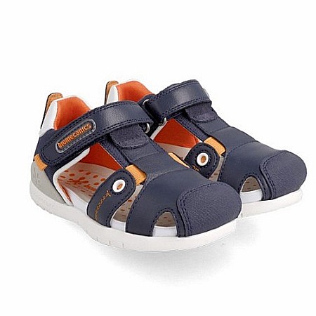 Sandale copii baieti din piele Biomecanics, Albastru - 222229-A [0]