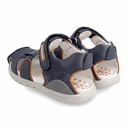 Sandale copii baieti din piele Biomecanics, Albastru - 222231-A [2]