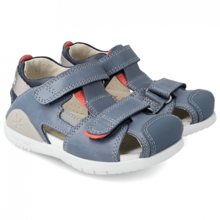 Sandale copii baieti din piele Biomecanics, Albastru - 212183-A [0]