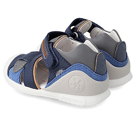 Sandale copii baieti din piele Biomecanics, Albastru - 232147-B [3]