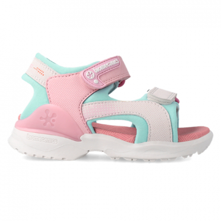 Sandale copii fete din textil Biomecanics, Roz - 222262-B [4]