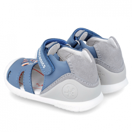 Sandale copii baieti din piele Biomecanics, Albastru - 242122-A [1]