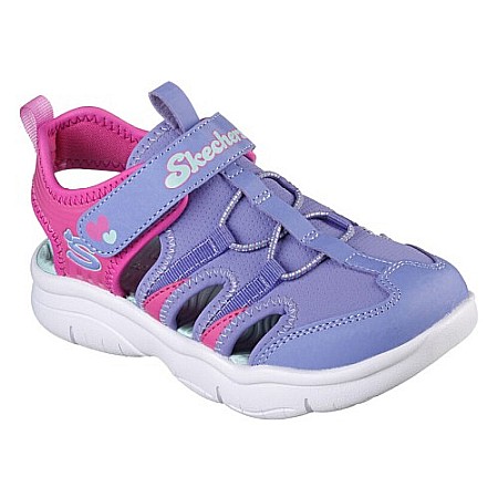 Sandale copii copii din textil Skechers, Mov - 302969L [0]
