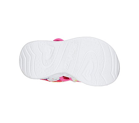 Sandale copii fete cu LED din textil Skechers, Roz -302977 HPMT [1]