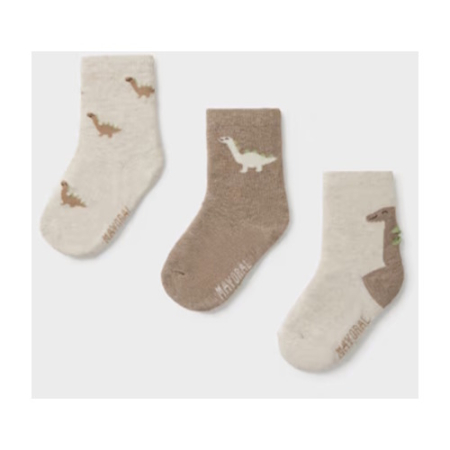 Accesorii - Set 3 perechi de șosete cu dinozauri băieți Mayoral - 10248-081