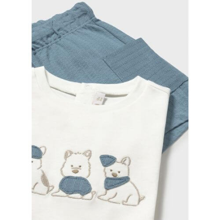 Set din 2 piese pentru baieti Mayoral, Alb-Albastru - 1665-31 [1]