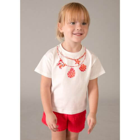Imbracaminte Copii - Set din 2 piese pentru fete Mayoral, Alb-Rosu - 3231-75