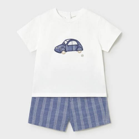 Set din 2 piese pentru baieti Mayoral, Alb-Albastru - 1227-96 [2]