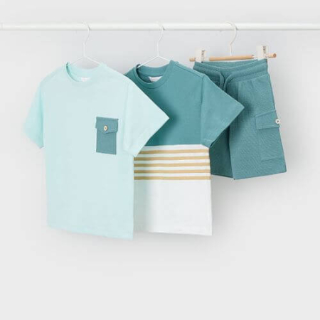 Imbracaminte Copii - Set din 3 piese pentru baieti Mayoral, Verde - 3601-18