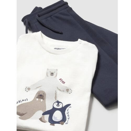 Bluze-Tricouri Baieti - Set Trening din 3 piese pentru baieti Mayoral, Albastru - 2840-072