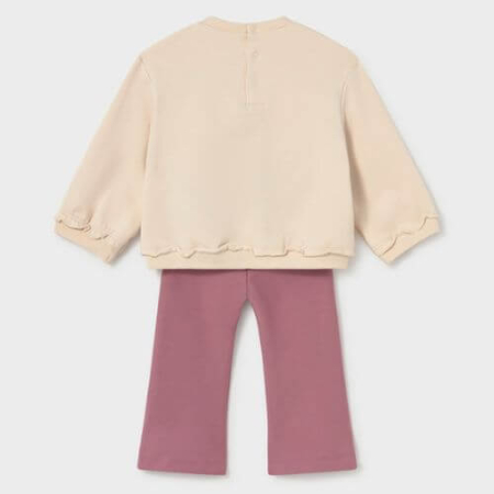 Set hanorac cu pantaloni fete Mayoral, Crem/Roz - 2706-047 [1]