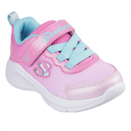 Pantofi copii fete din textil Skechers, Roz - 303579_PKLB [0]