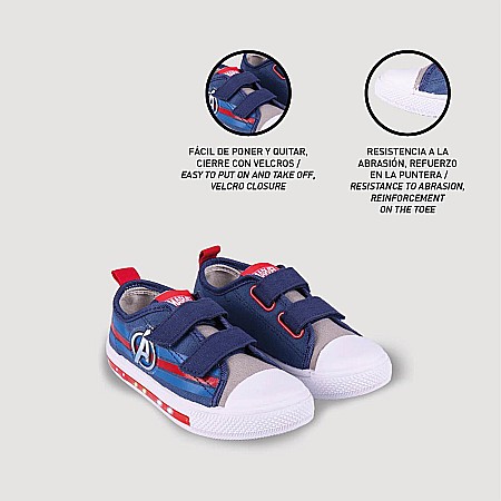 Pantofi copii baieti Avengers cu LED din textil Cerda, Albastru - 2300004712 [4]