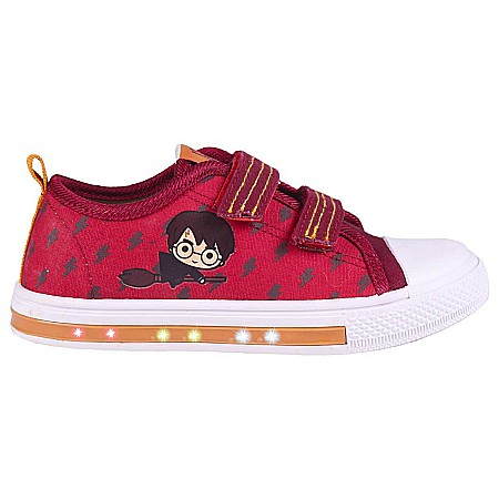 Pantofiori sport baieti - Pantofi copii baieti Harry Potter cu LED din textil Cerda, Rosu - 2300004714