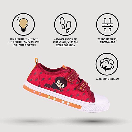 Pantofi copii baieti Harry Potter cu LED din textil Cerda, Rosu - 2300004714 [4]