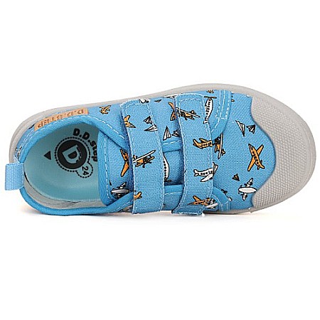 Pantofi copii baieti din canvas DD Step, Albastru - CSB-41239 [2]