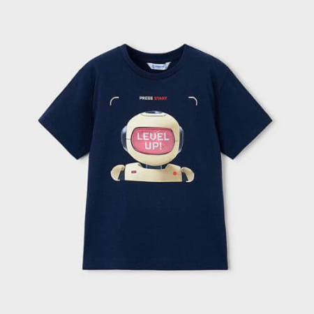 Imbracaminte Copii - Tricou interactiv robot pentru baieti Mayoral, Navy - 3065-40