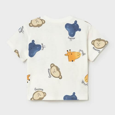 Tricou din bumbac pentru baieti Mayoral, Alb - 1014-94 [2]