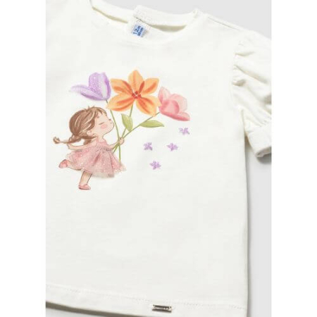 Tricou din bumbac pentru fete Mayoral, Blossom - 1078-18 [5]