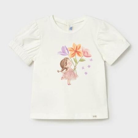 Bluze-Tricouri Fete - Tricou din bumbac pentru fete Mayoral, Blossom - 1078-18