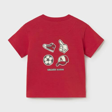 Bluze-Tricouri Baieti - Tricou din bumbac pentru baieti Mayoral, Tomato - 1007-79