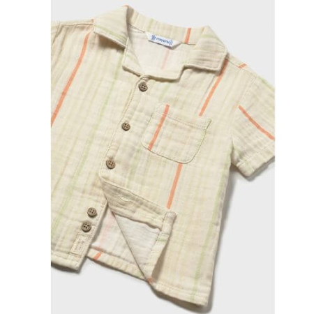 Camasa din bumbac pentru baieti Mayoral, Crem - 1113-25 [2]
