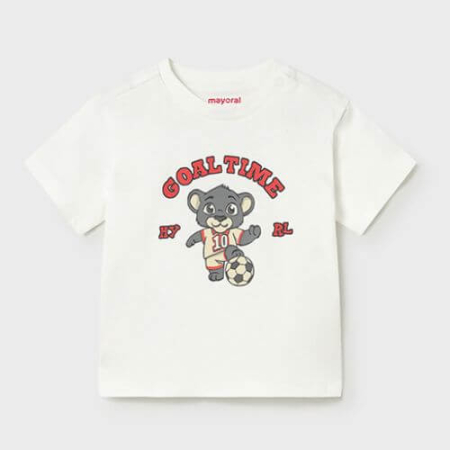 Tricou din bumbac pentru baieti Mayoral, Cream - 1007-78 [2]