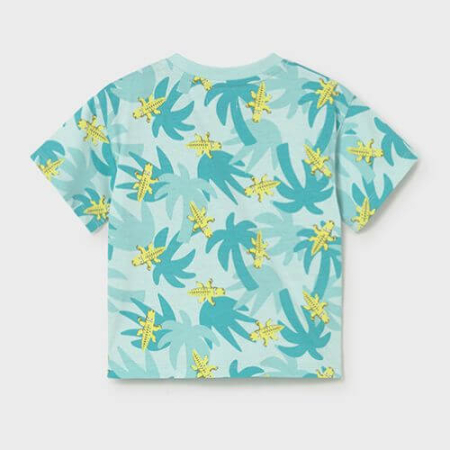 Tricou din bumbac pentru baieti Mayoral, Aquamarine - 1014-92 [2]