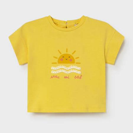 Imbracaminte Copii - Tricou din bumbac pentru fete Mayoral, Galben - 1085-20