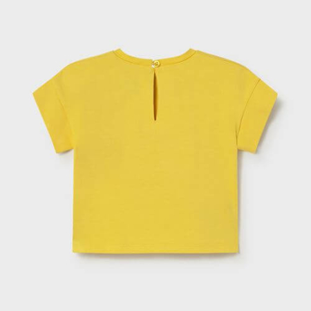 Tricou din bumbac pentru fete Mayoral, Galben - 1085-20 [2]