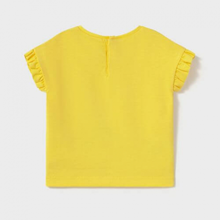 Tricou din bumbac pentru fete Mayoral, Galben - 1048-067 [2]
