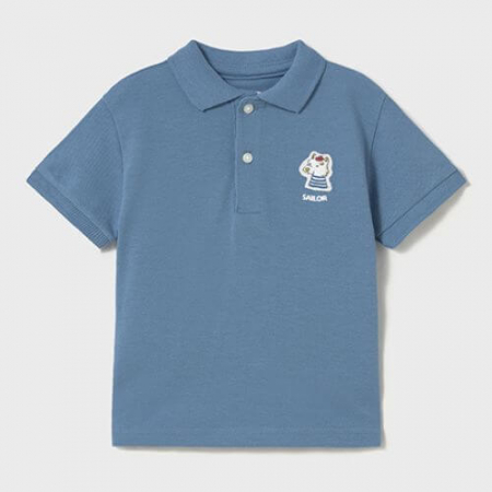 Bluze-Tricouri Baieti - Tricou tip polo pentru baieti Mayoral, Albastru - 1108-062