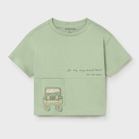 Imbracaminte Copii - Tricou din bumbac pentru baieti Mayoral, Verde - 1005-15