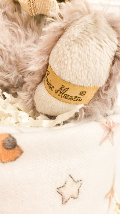 Tort din scutece Pampers cu museline și jucărie pufoasă – Tim cadou neutru pentru [6]