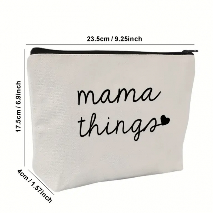 Beauty pouch „Mama Things” – gentuță practică pentru mămici, cadou ideal baby shower [2]