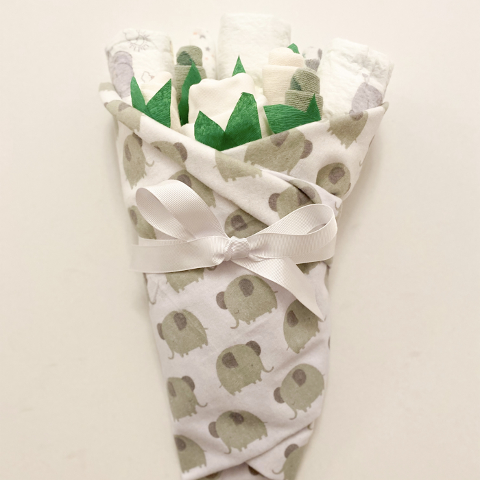 Buchet de flori din hăinuțe cadou pentru bebe [2]