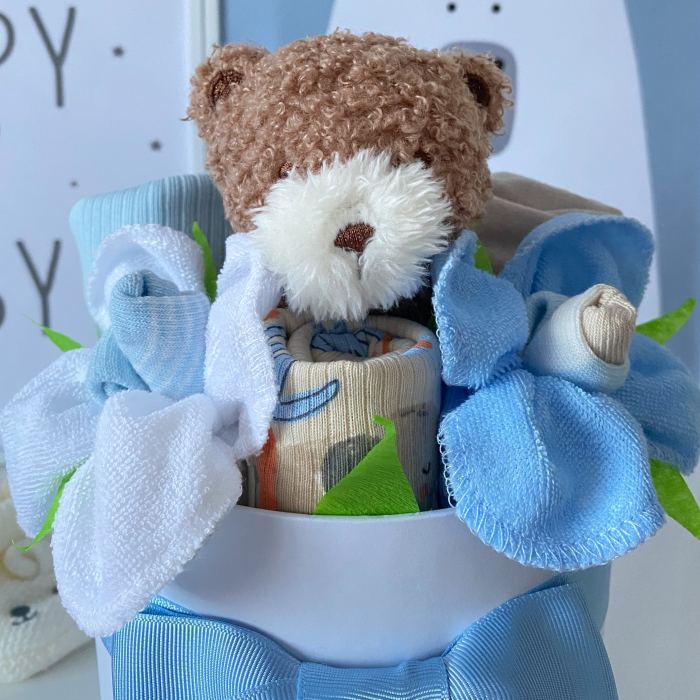 Bun venit pe lume – Cutie cadou nou-născut băiețel, 10 piese adorabile [6]